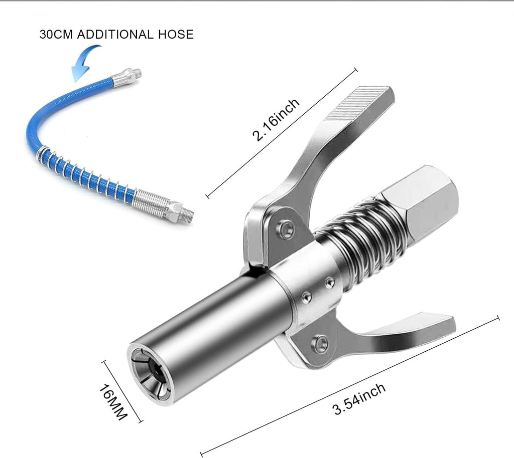 Double Handle High Pressure Release Grease Coupler