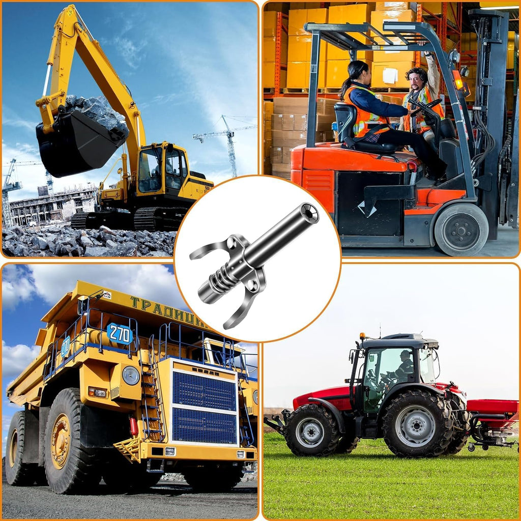 Double Handle High Pressure Release Grease Coupler