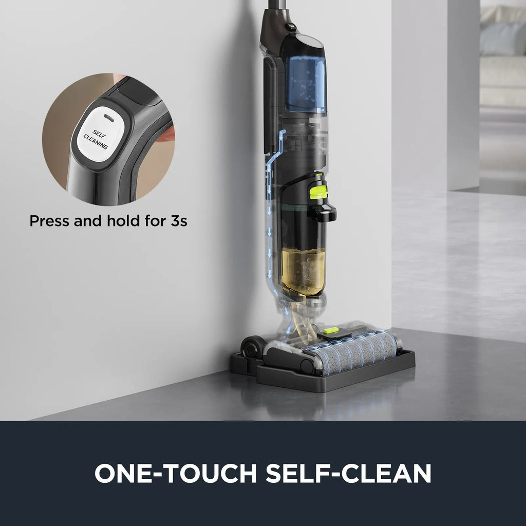 Cordless Wet Dry Hard Floor Cleaner, Smart Vacuum Mop for Multi-Surfaces